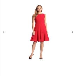 Calvin Klein fit and flare red dress size 16W